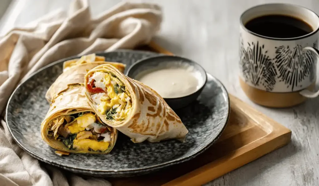 served breakfast Ronto Wrap