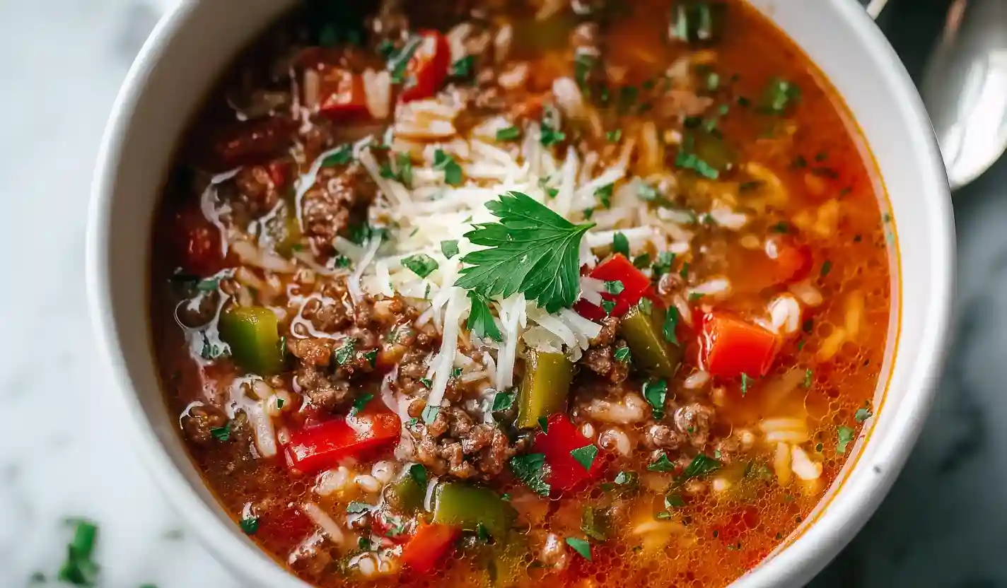 Crock Pot Stuffed Pepper Soup